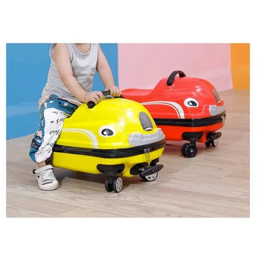 Children's Suitcase - on Wheels Cartoon Can Sit to Ride Rolling Luggage Spinner Suitcase Cabin Carry on Travel Bag Trolley Case - Travelage - Bags and Luggage Store