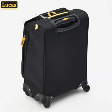 LUCAS - Black Tuscany Softshell Suitcases - Travelage - Bags and Luggage Store