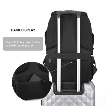 Swiss Backpack USB Charging Anti-Theft Luggage Daypack for Men's Women College School Bag 15.6 inch laptop - Travelage - Bags and Luggage Store