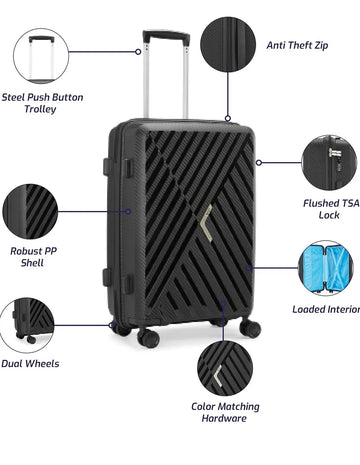 VIP XLITE 4w Hardside Trolley - Travelage - Bags and Luggage Store