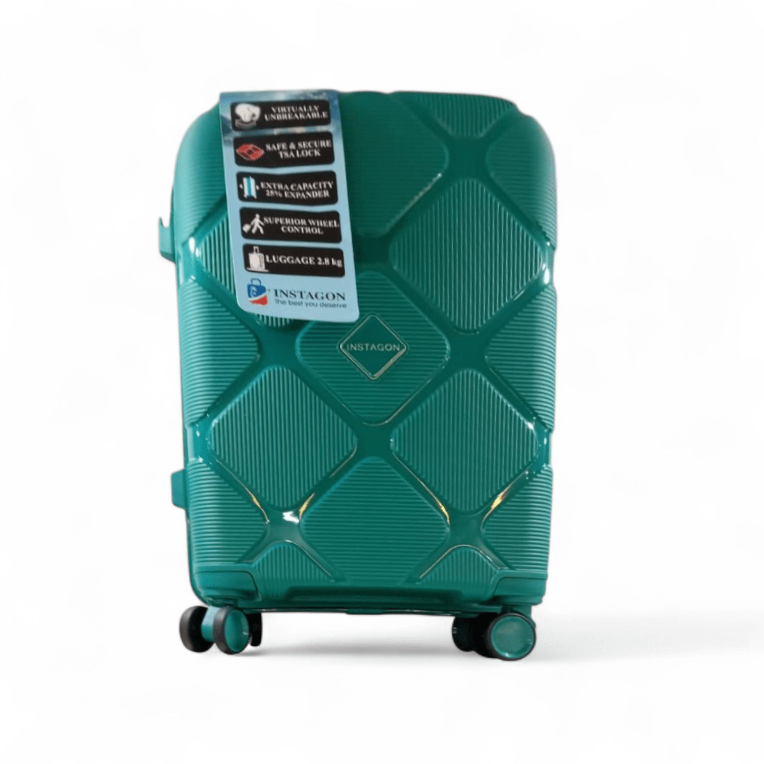 Instagon 4 Pc Polypropylene Hardcase Luggage - Pakistan Made