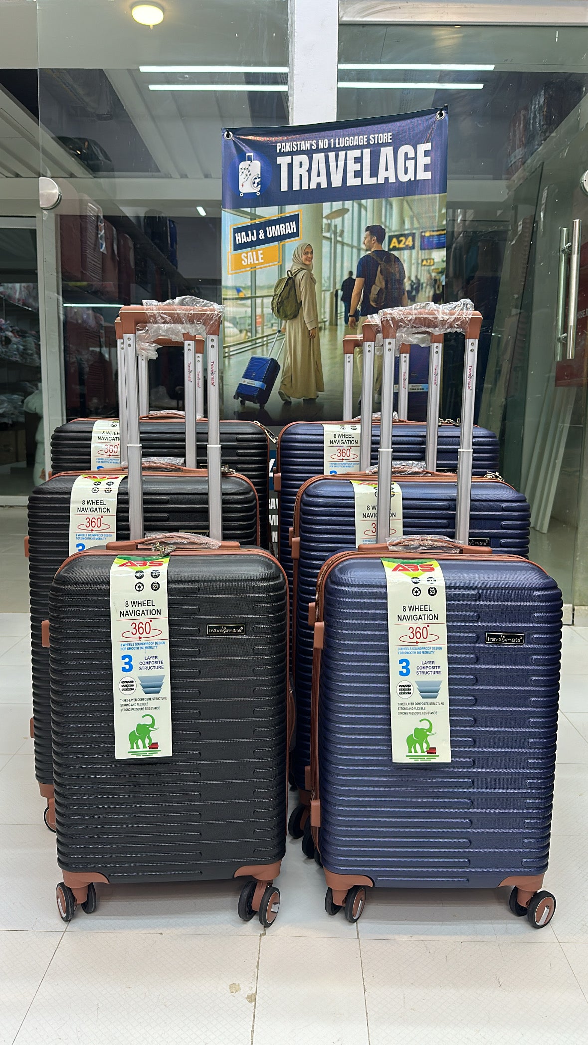 Travel Mate - Abs fiber - Pakistan Made Set of 3