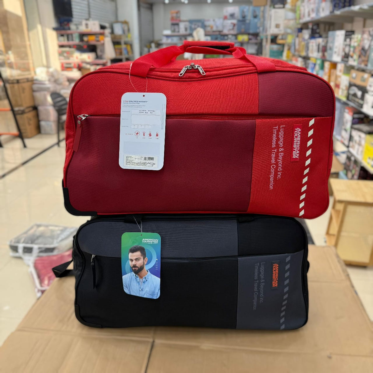 American Tourister Trolley Duffel Bag | Lightweight