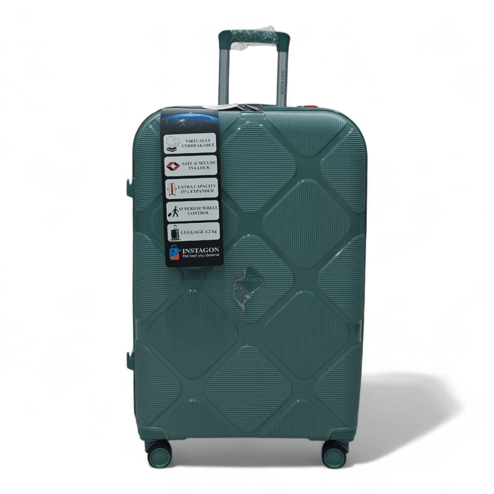 Instagon 4 Pc Polypropylene Hardcase Luggage - Pakistan Made