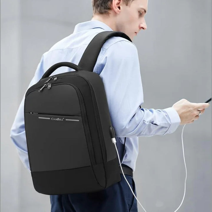 COOLBELL CB-8218 Waterproof Large Capacity 15.6-inch Laptop Backpack with USB Charging Port