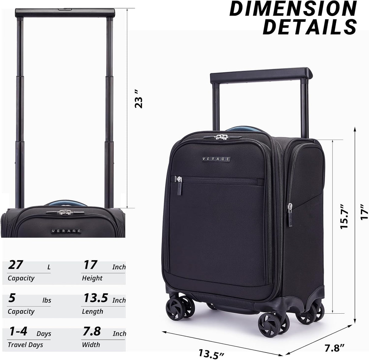 Verage Visionary | High-End Underseat Carry-on