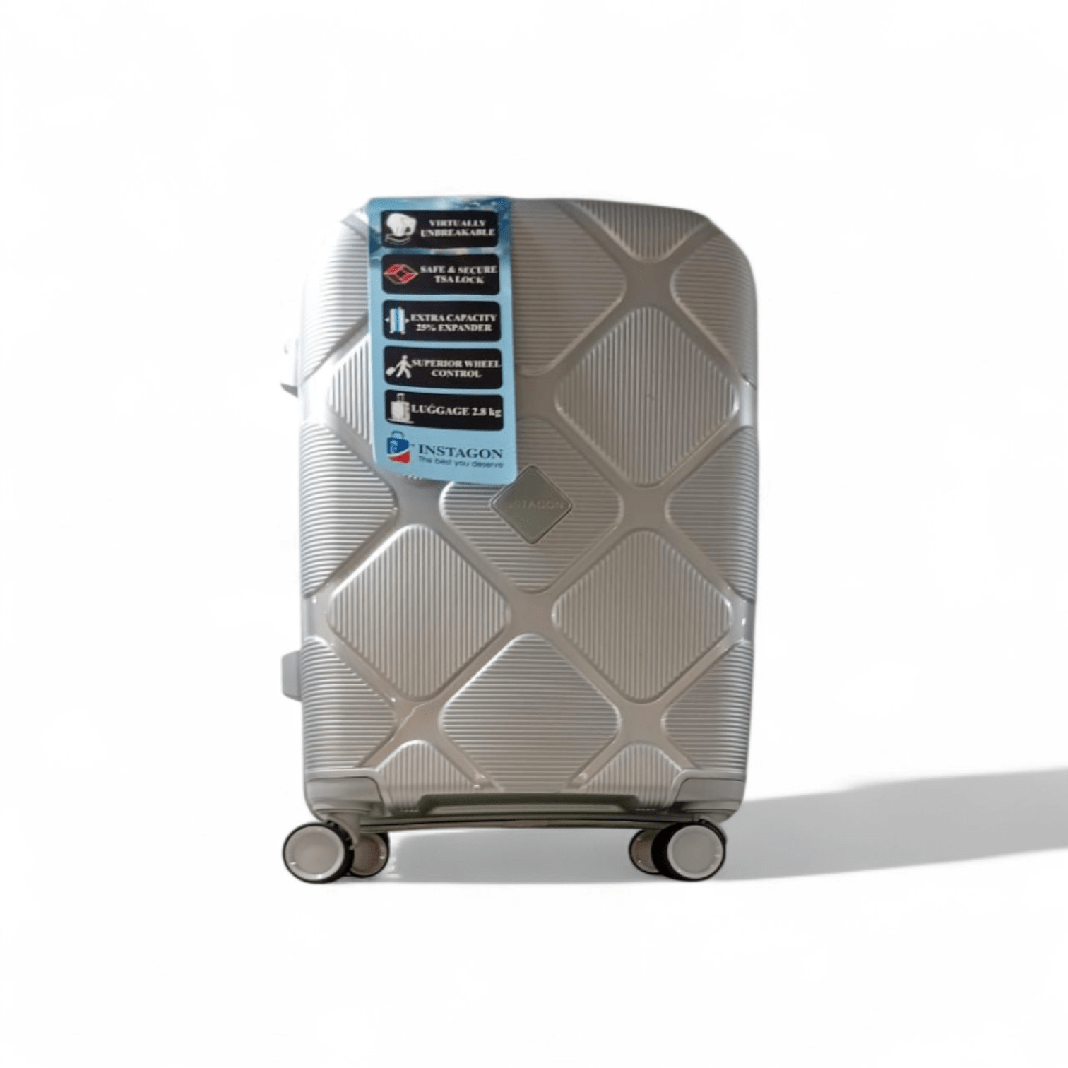 Instagon 4 Pc Polypropylene Hardcase Luggage - Pakistan Made