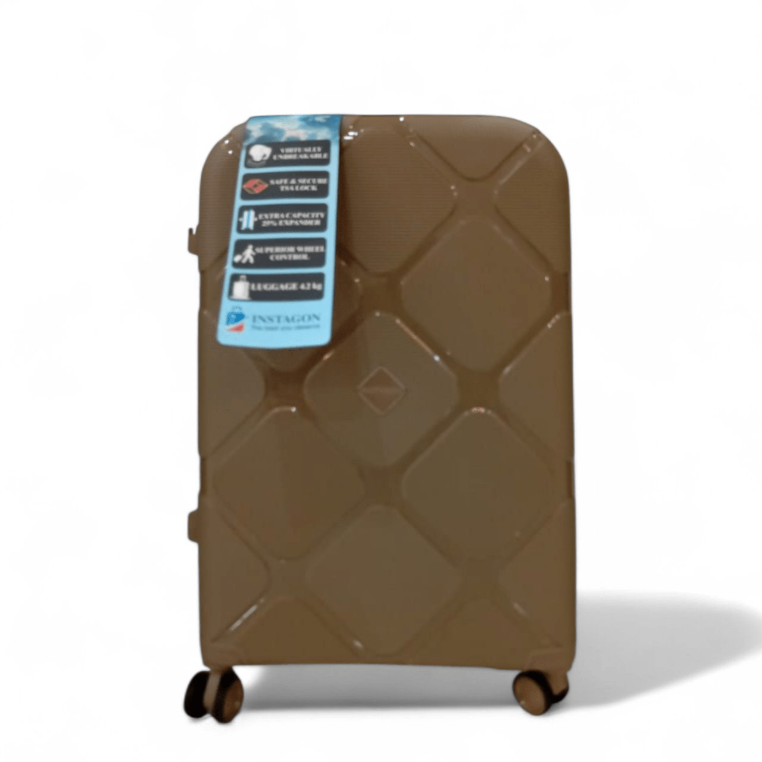 Instagon 4 Pc Polypropylene Hardcase Luggage - Pakistan Made