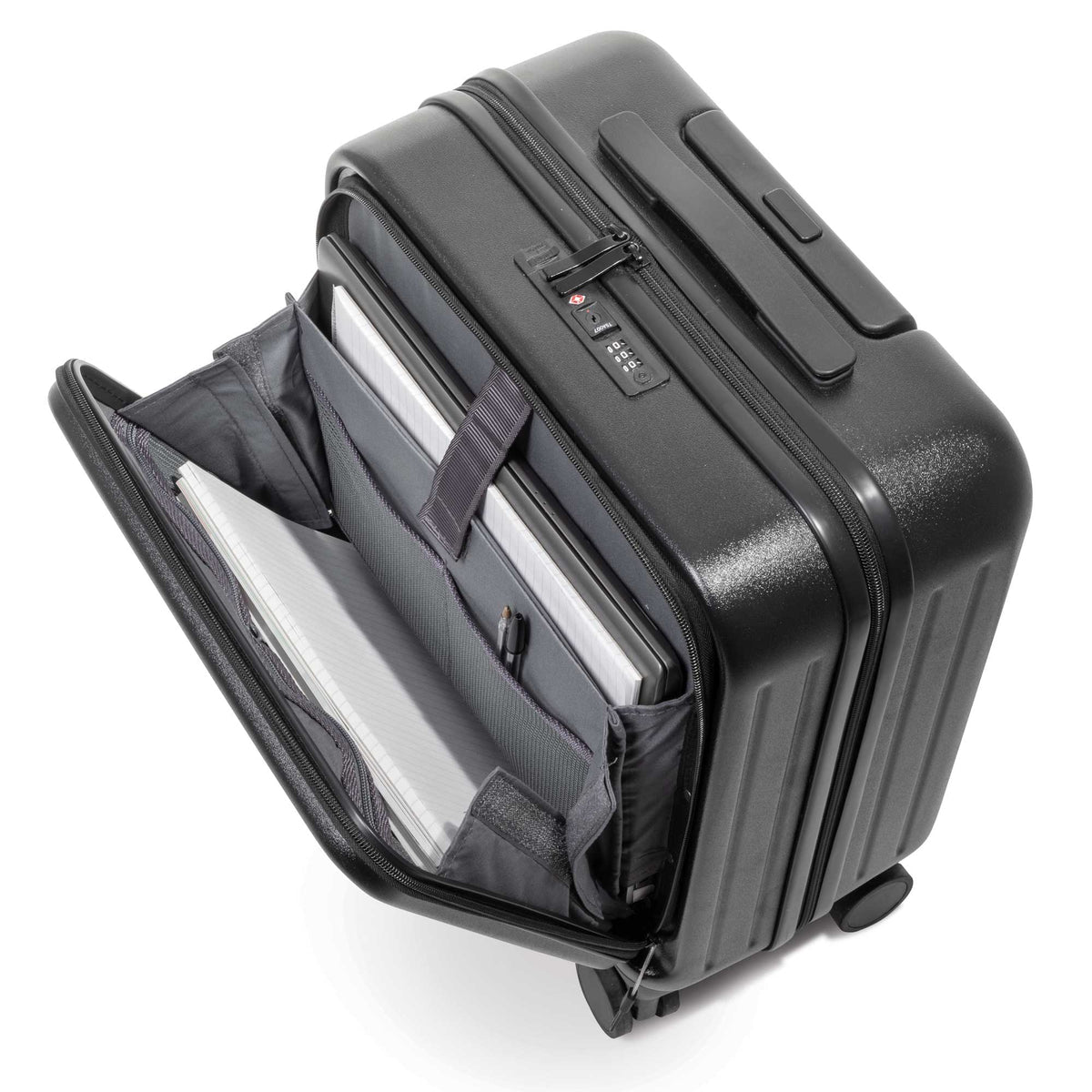 Dellonda- 18" Cabin Size Luggage with Laptop Compartments, Dual TSA Lock, USB & 4 360° Wheels - DL156