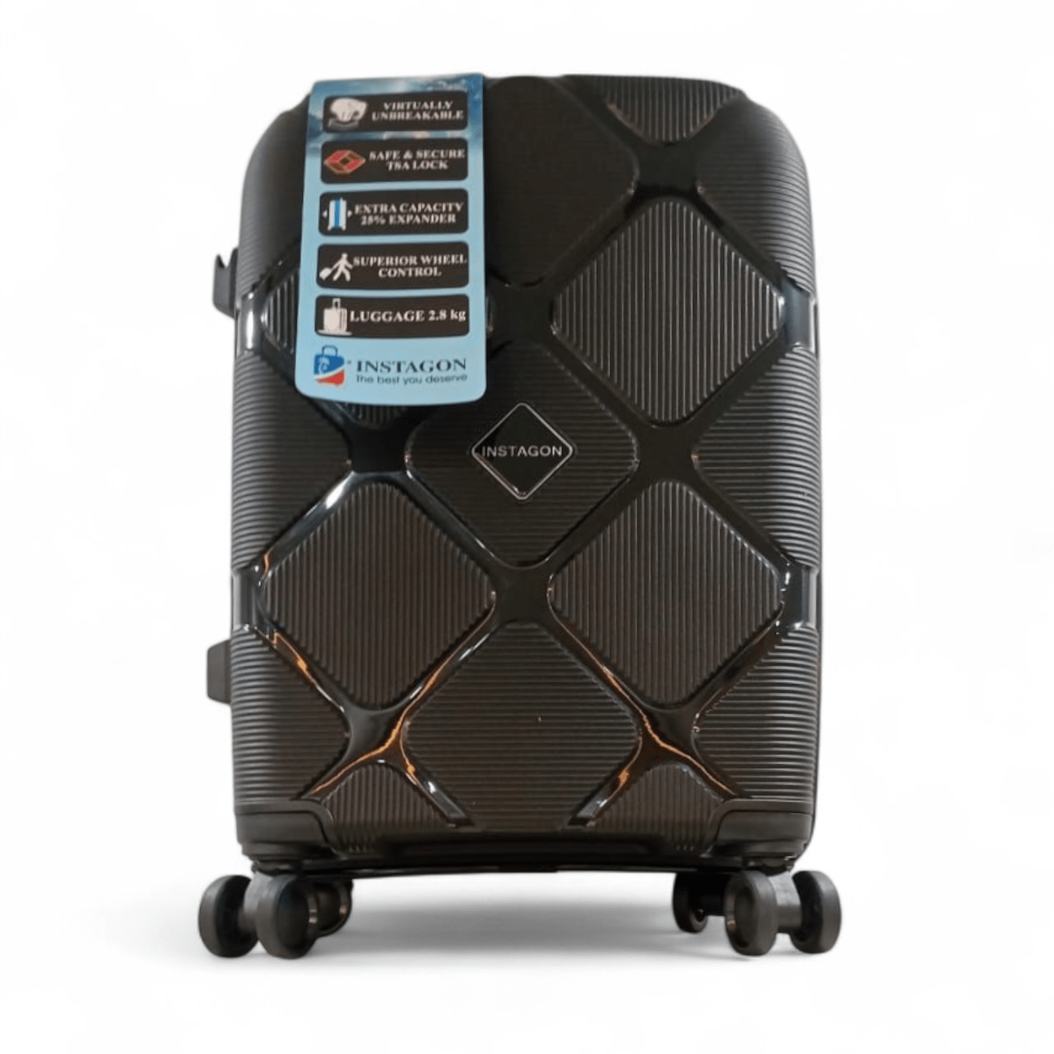 Instagon 4 Pc Polypropylene Hardcase Luggage - Pakistan Made