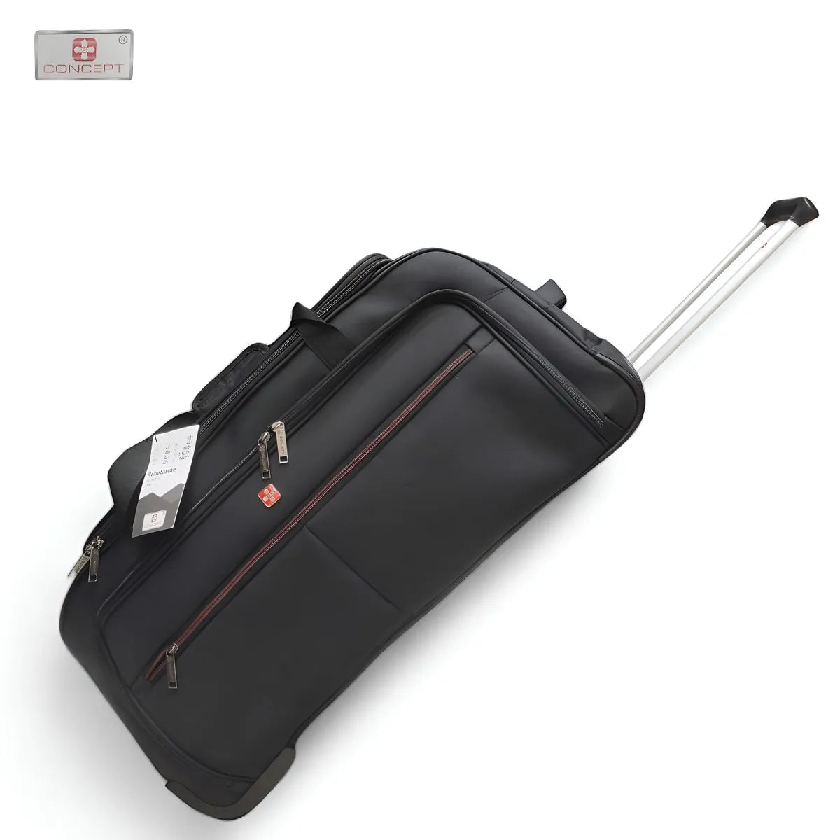 Hand Luggage Duffle Bag Rolling Suitcase Concept Soft Trolley