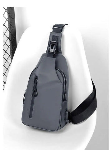 Cross Body Bag - Large Capacity Usb Charging Multifunctional Chest Bag Fashion Simple Commuter Lightweight Shoulder Crossbody Bag - Travelage - Bags and Luggage Store