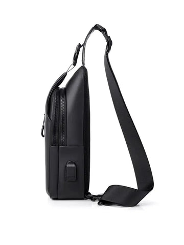 Cross Body Bag - Large Capacity Usb Charging Multifunctional Chest Bag Fashion Simple Commuter Lightweight Shoulder Crossbody Bag - Travelage - Bags and Luggage Store