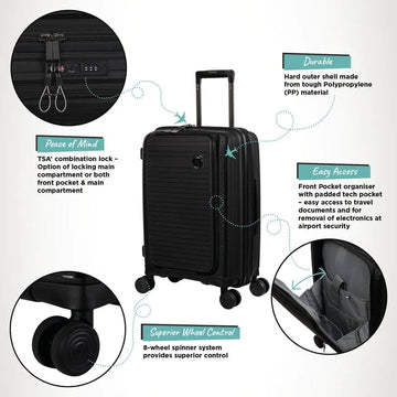 it luggage Spontaneous- Hardside Carry-On 8 Wheel Expandable Spinner - Travelage - Bags and Luggage Store