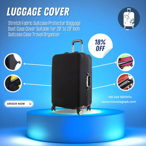 Luggage Cover Stretch Fabric Suitcase Protector - Travelage - Bags and Luggage Store