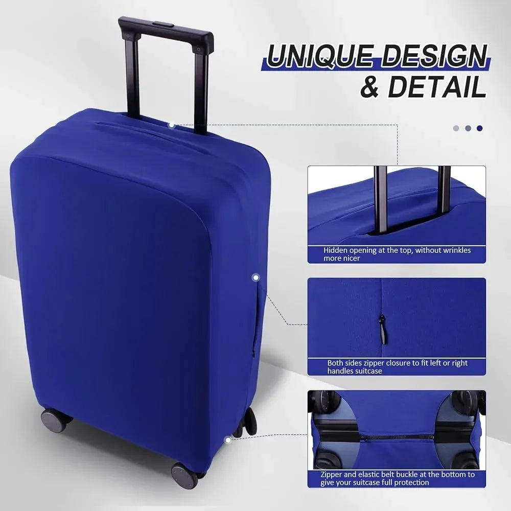 Luggage Cover Stretch Fabric Suitcase Protector - Travelage - Bags and Luggage Store