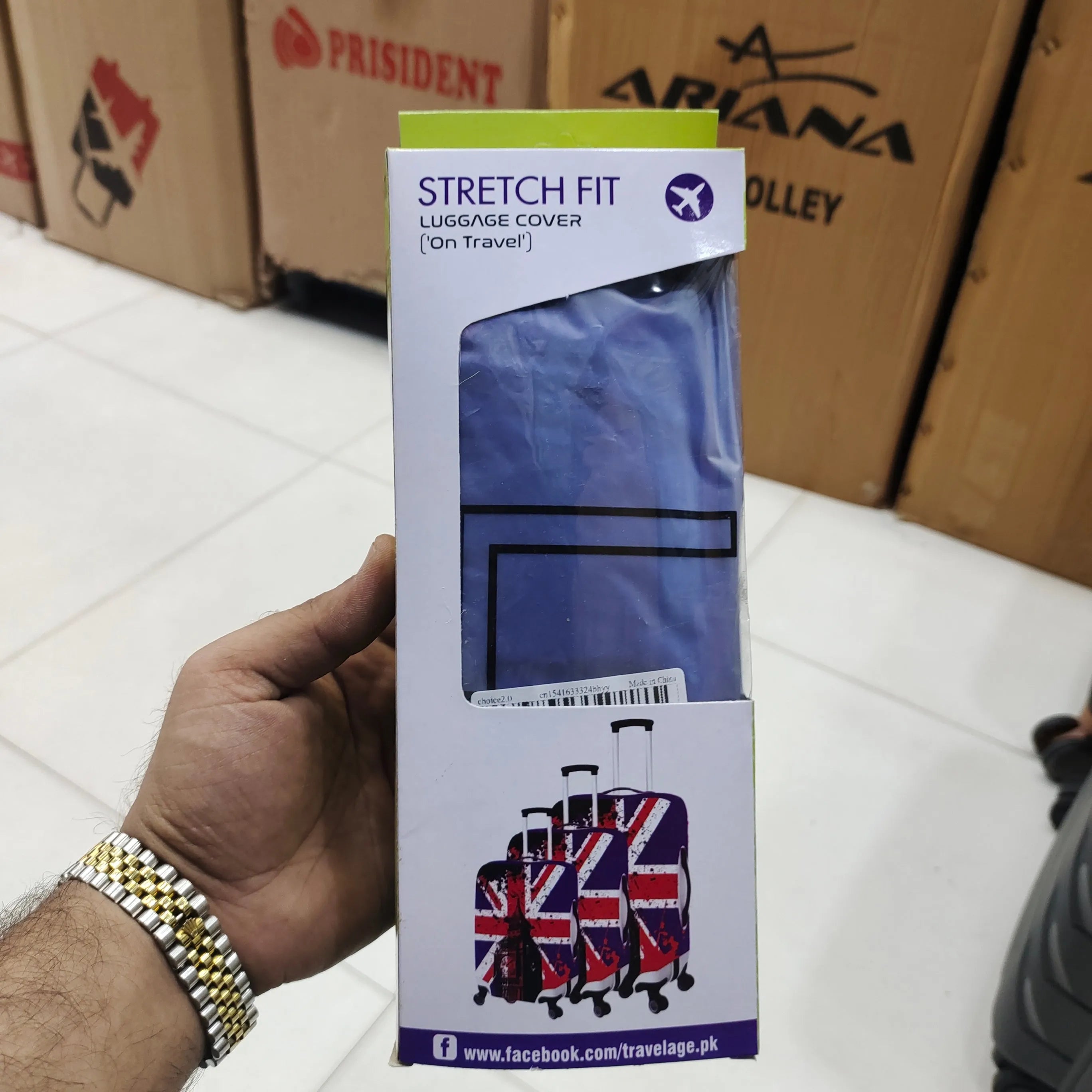 Luggage Cover Stretch Fabric Suitcase Protector - Travelage - Bags and Luggage Store