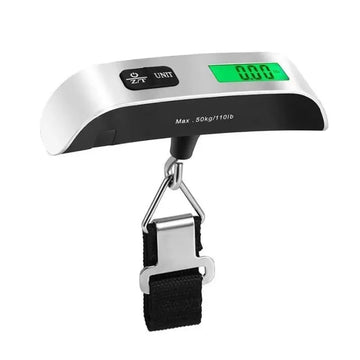 Luggage Scale Digital - LCD Display - 110lb/50kg Electronic Luggage Hanging Suitcase Travel Weighs Baggage Bag Weight Balance - Without Box - Travelage - Bags and Luggage Store