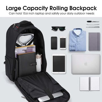 OIWAS travel bag with wheels | 15.6 inch laptop bag | 55x40x20 hand luggage backpack |backpack trolley simple hand luggage for business travel and vacation - Travelage - Bags and Luggage Store