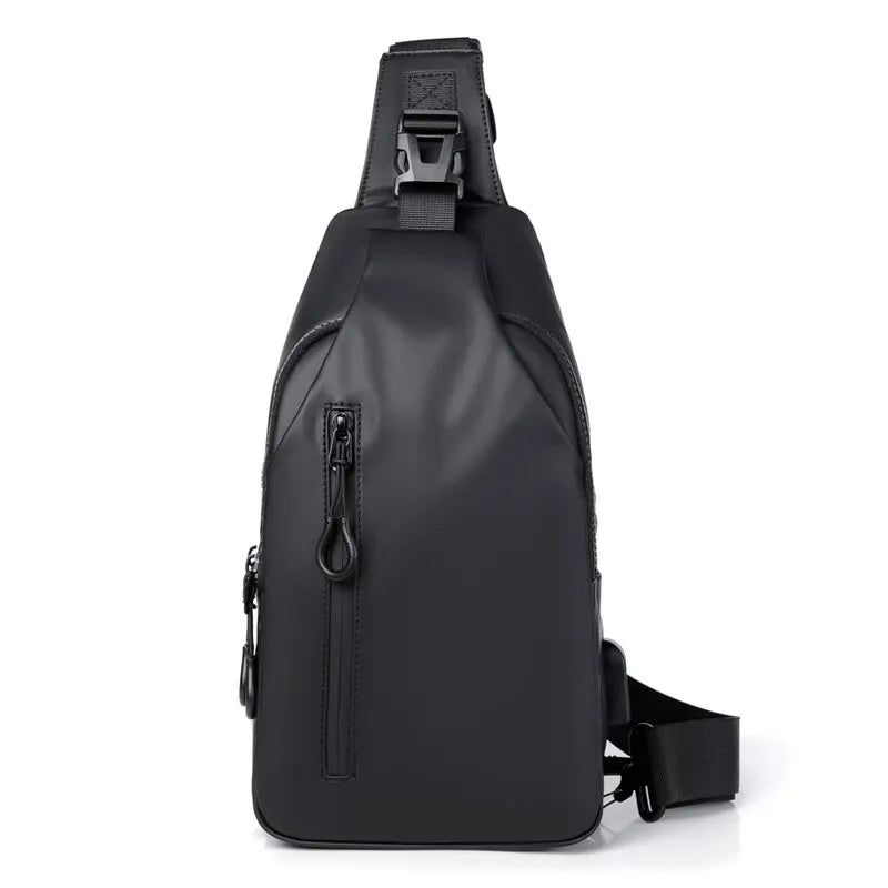 Cross Body Bag - Large Capacity Usb Charging Multifunctional Chest Bag Fashion Simple Commuter Lightweight Shoulder Crossbody Bag