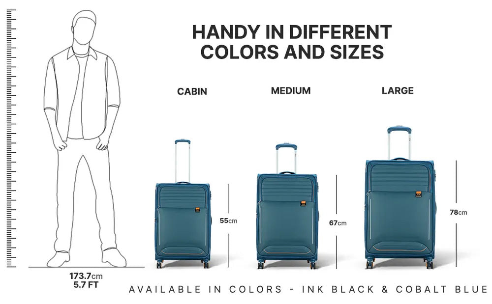 Skybags suitcase sizes on sale