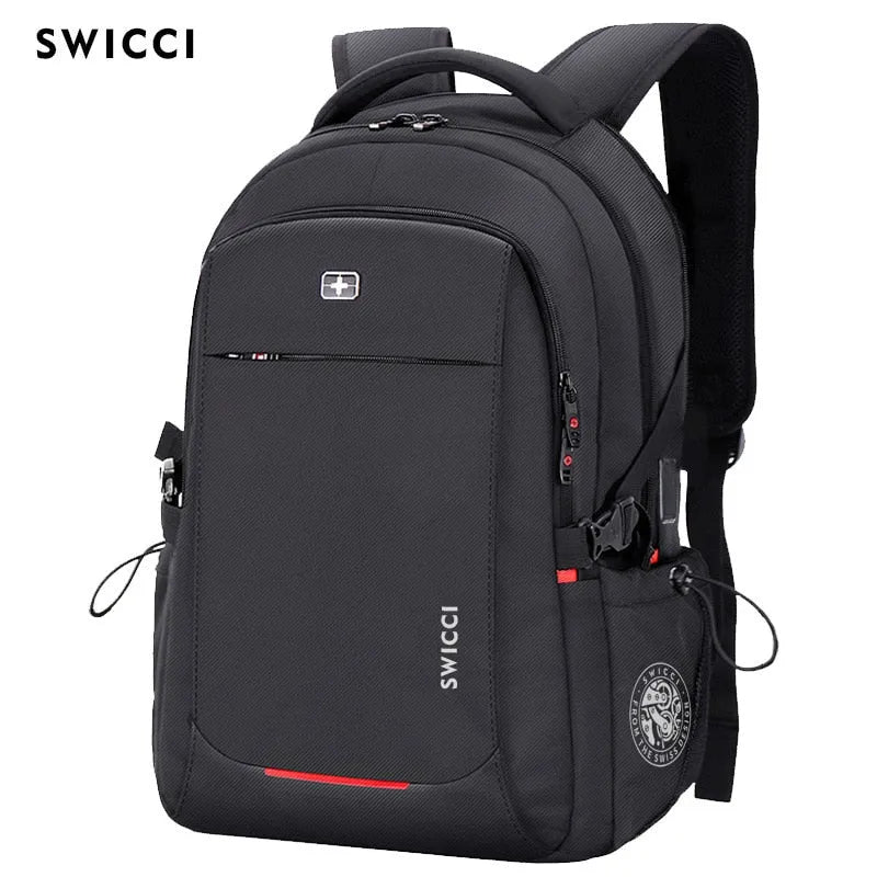 Swiss Backpack USB Charging Anti-Theft Luggage Daypack for Men's Women College School Bag 15.6 inch laptop - Travelage - Bags and Luggage Store