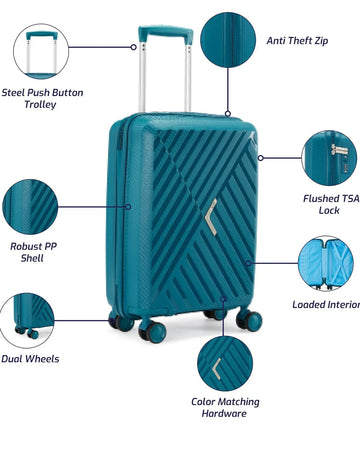 VIP XLITE 4w Hardside Trolley - Travelage - Bags and Luggage Store